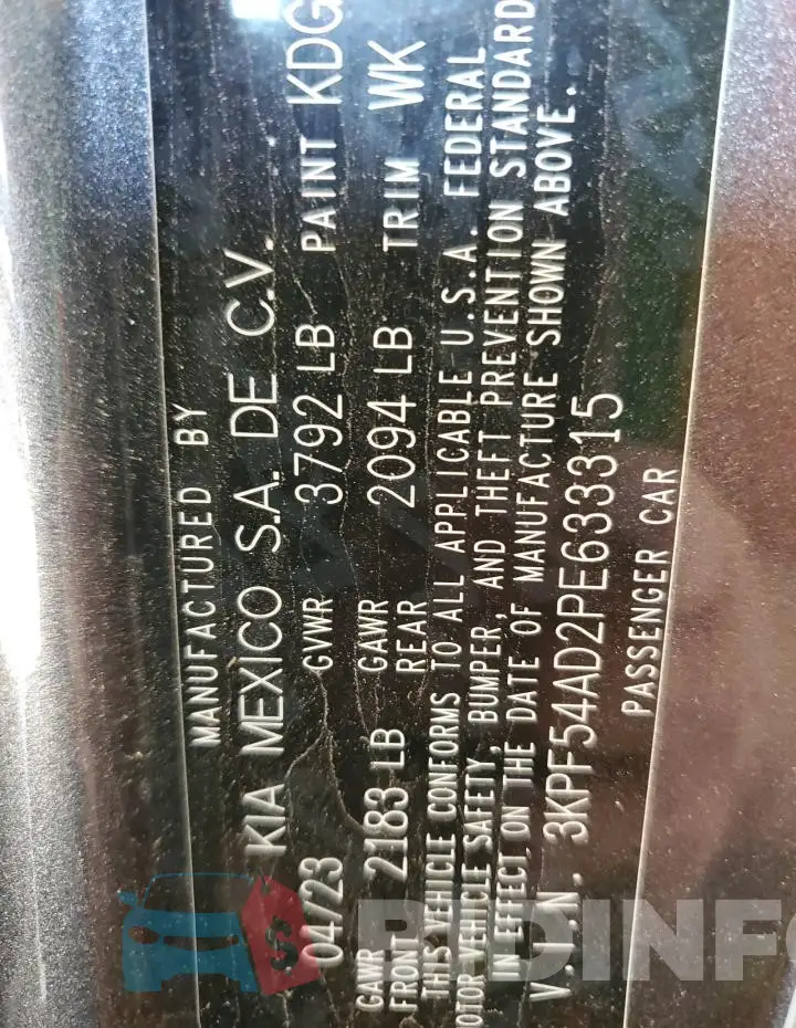 3KPF54AD2PE633315 Photo# 12