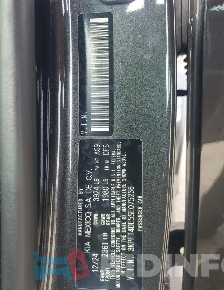 3KPFT4DE5SE075236 Photo# 13