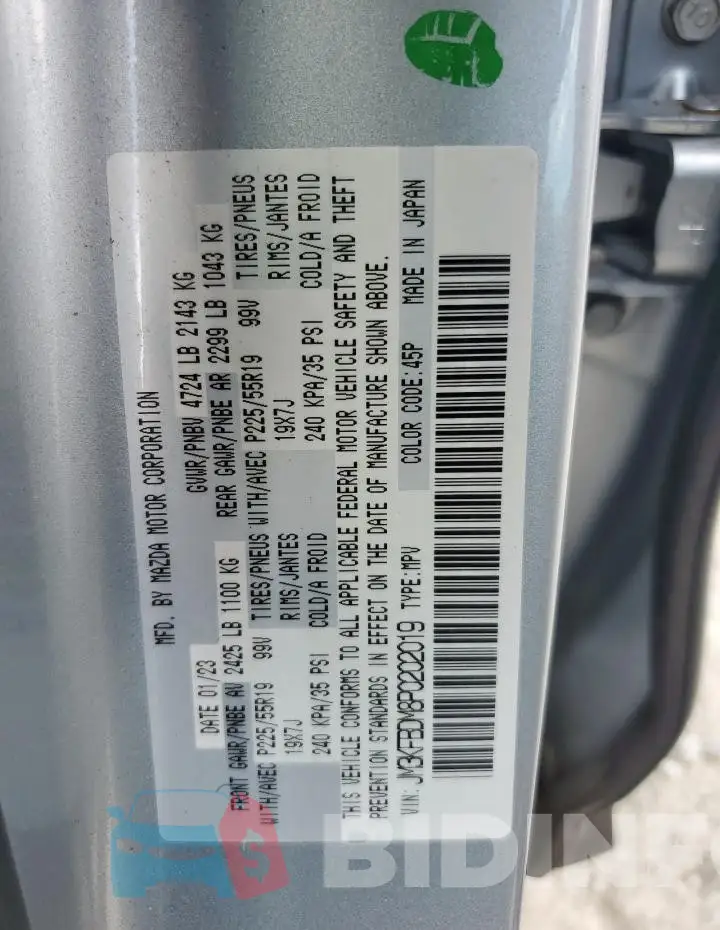 JM3KFBDM8P0202019 Photo# 13