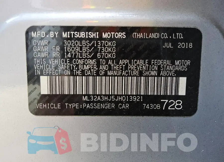 ML32A3HJ5JH013921 Photo# 12