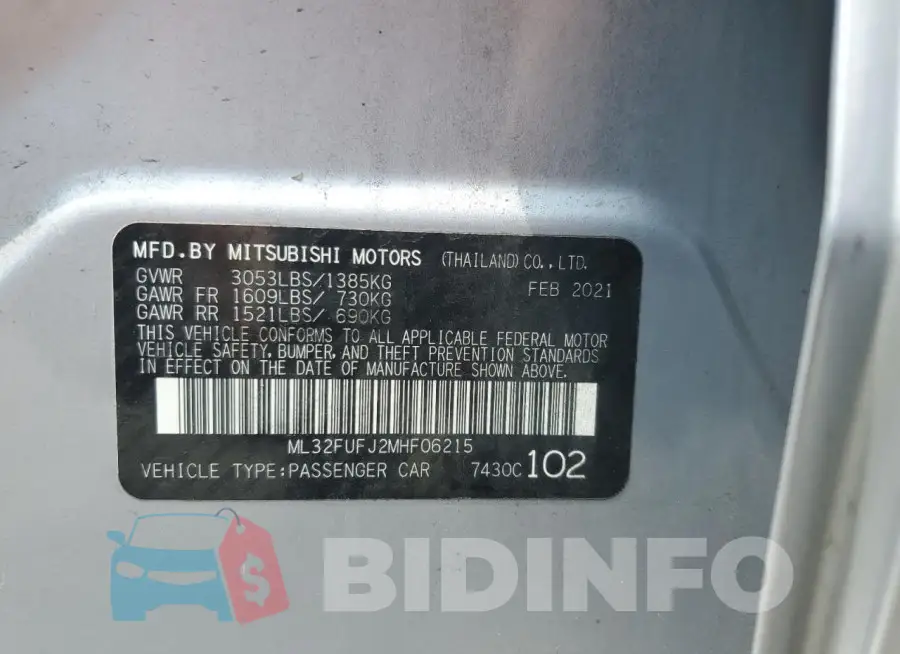 ML32FUFJ2MHF06215 Photo# 12