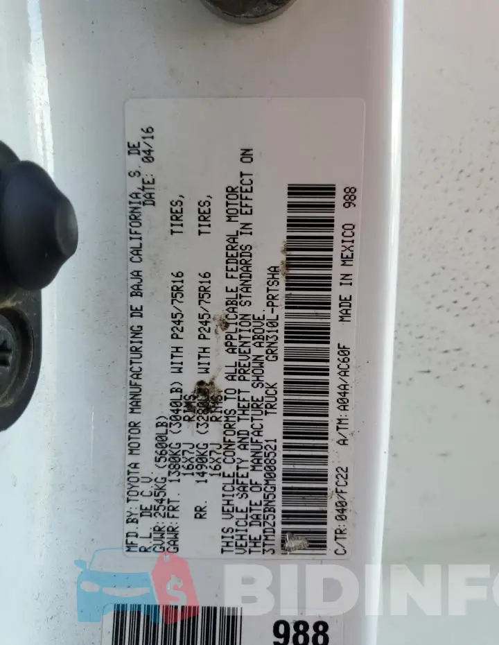 3TMDZ5BN5GM008521 Photo# 12