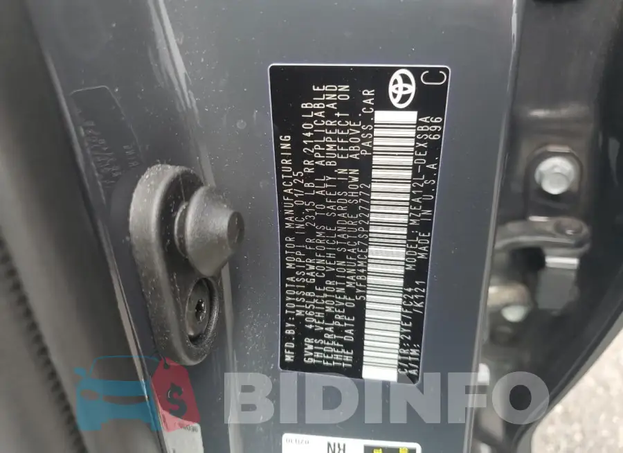 5YFB4MCE7SP227772 Photo# 12