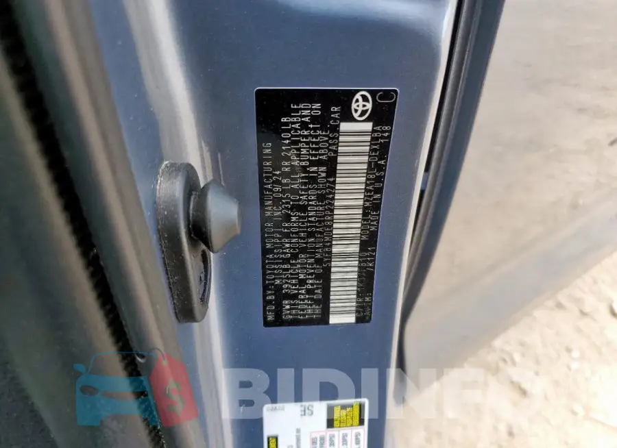 5YFB4MDE8RP224274 Photo# 12