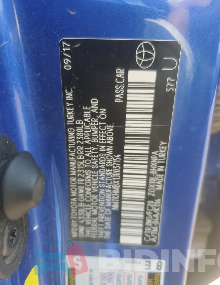 NMTKHMBX1JR037154 Photo# 13