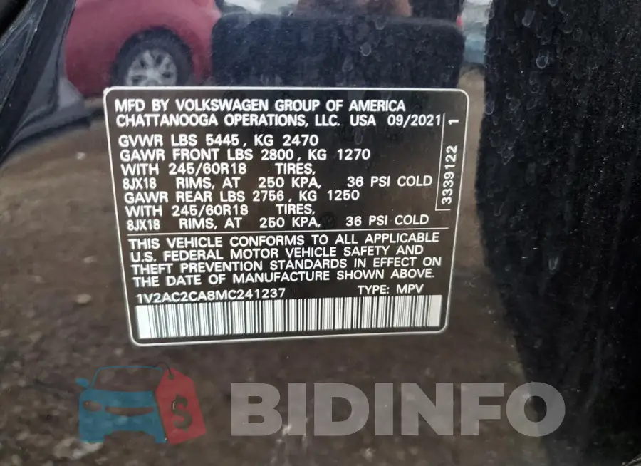 1V2AC2CA8MC241237 Photo# 14