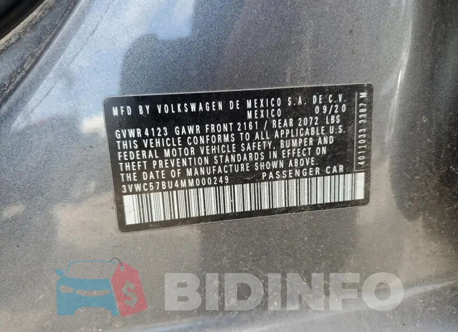 3VWC57BU4MM000249 Photo# 12