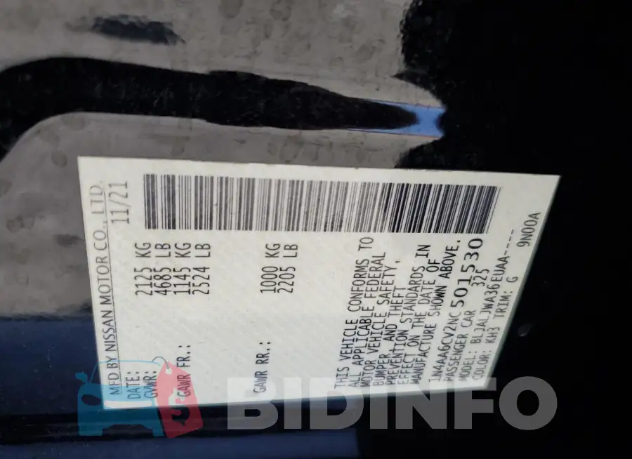 1N4AA6CV2NC501530 Photo# 12