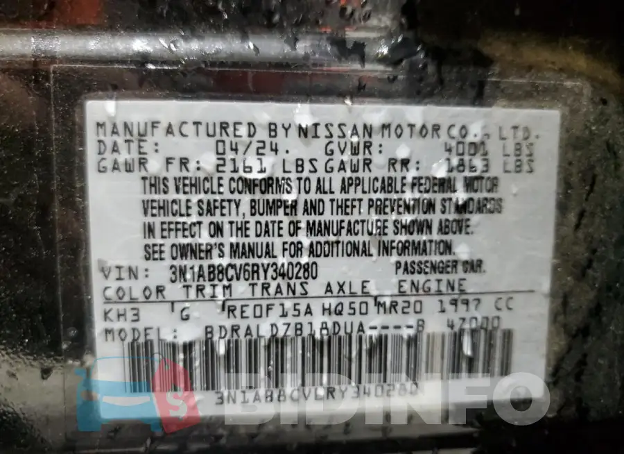 3N1AB8CV6RY340280 Photo# 12