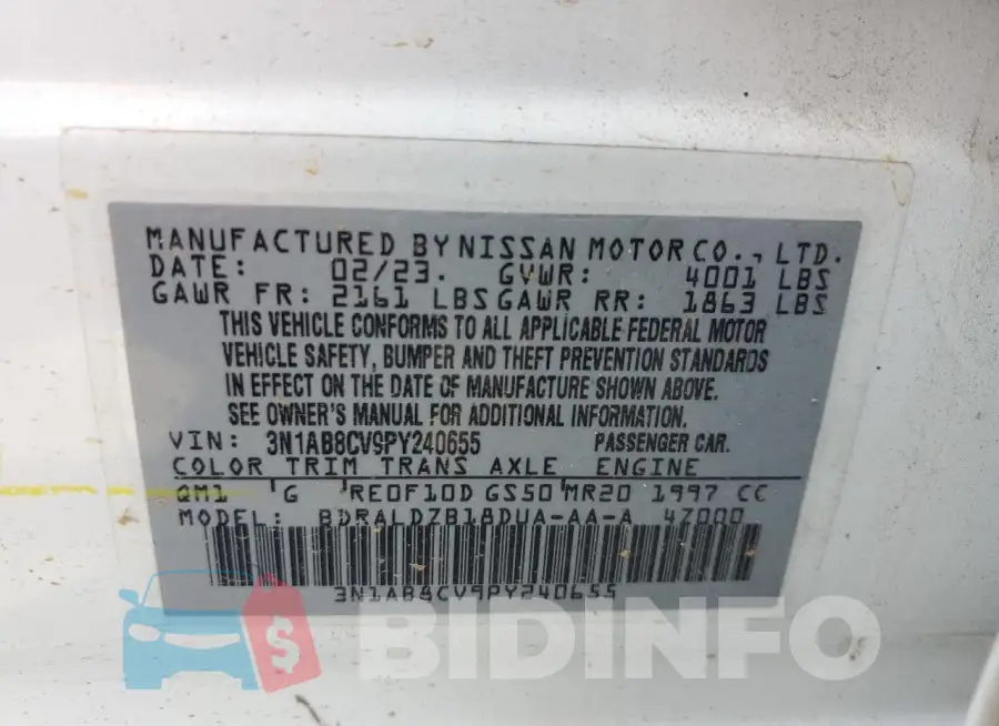 3N1AB8CV9PY240655 Photo# 12