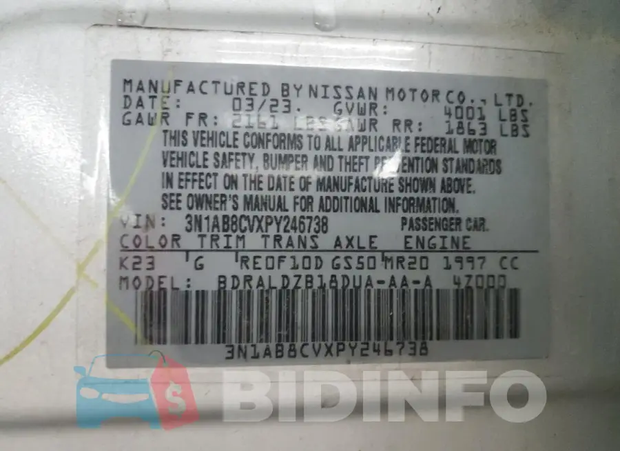 3N1AB8CVXPY246738 Photo# 12