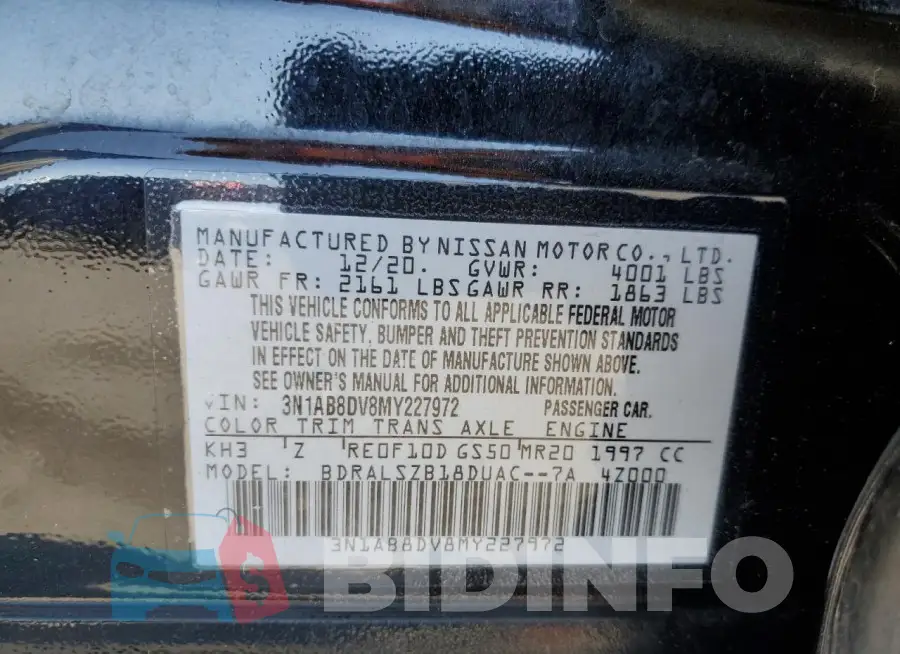 3N1AB8DV8MY227972 Photo# 12