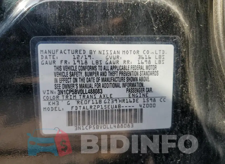 3N1CP5BV0LL488083 Photo# 13