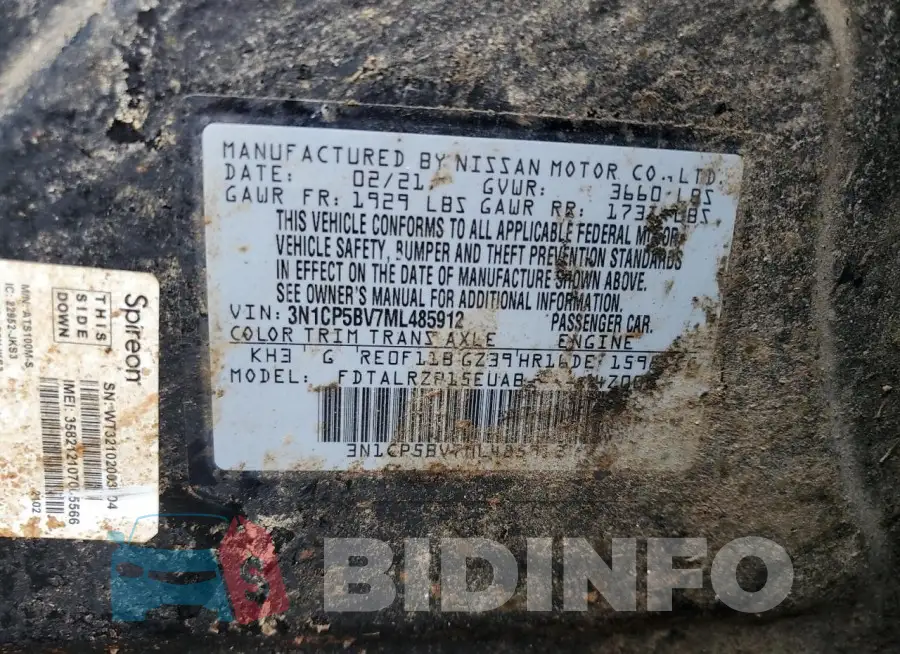 3N1CP5BV7ML485912 Photo# 12