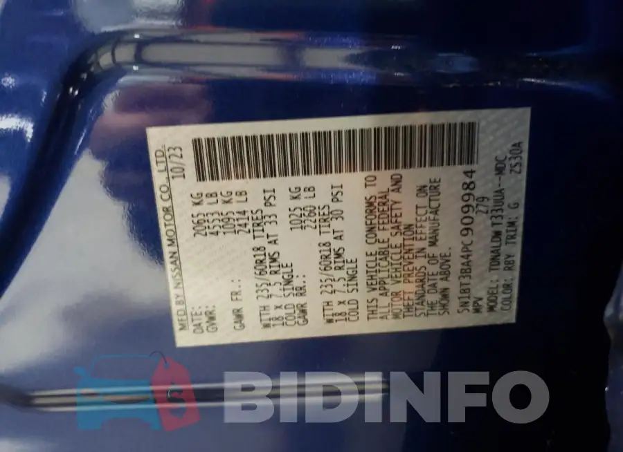 5N1BT3BA4PC909984 Photo# 13
