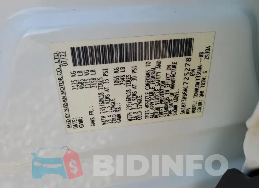 5N1BT3BB6NC725278 Photo# 14