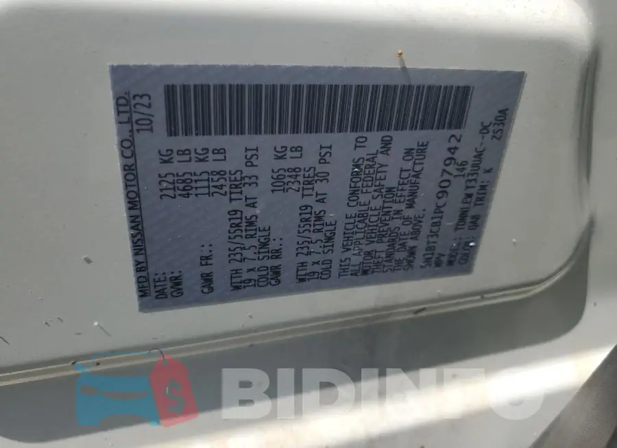 5N1BT3CB1PC907942 Photo# 13