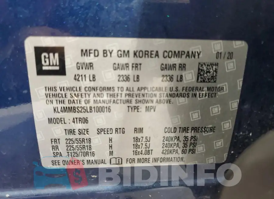 KL4MMBS25LB100016 Photo# 13