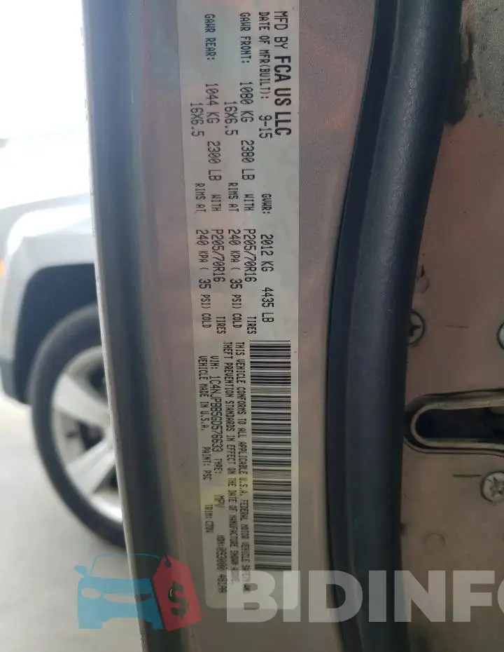 1C4NJPBB5GD576633 Photo# 13