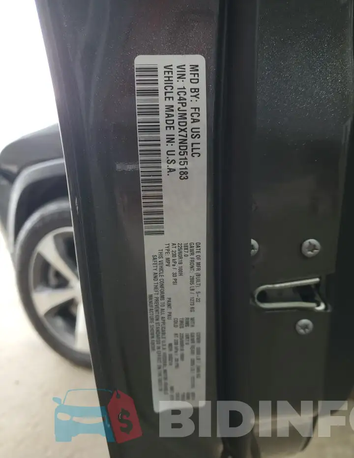 1C4PJMDX7ND515183 Photo# 13