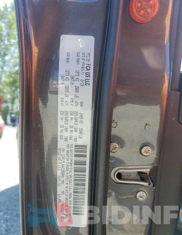 1C4PJMLX4KD389944 Photo# 13