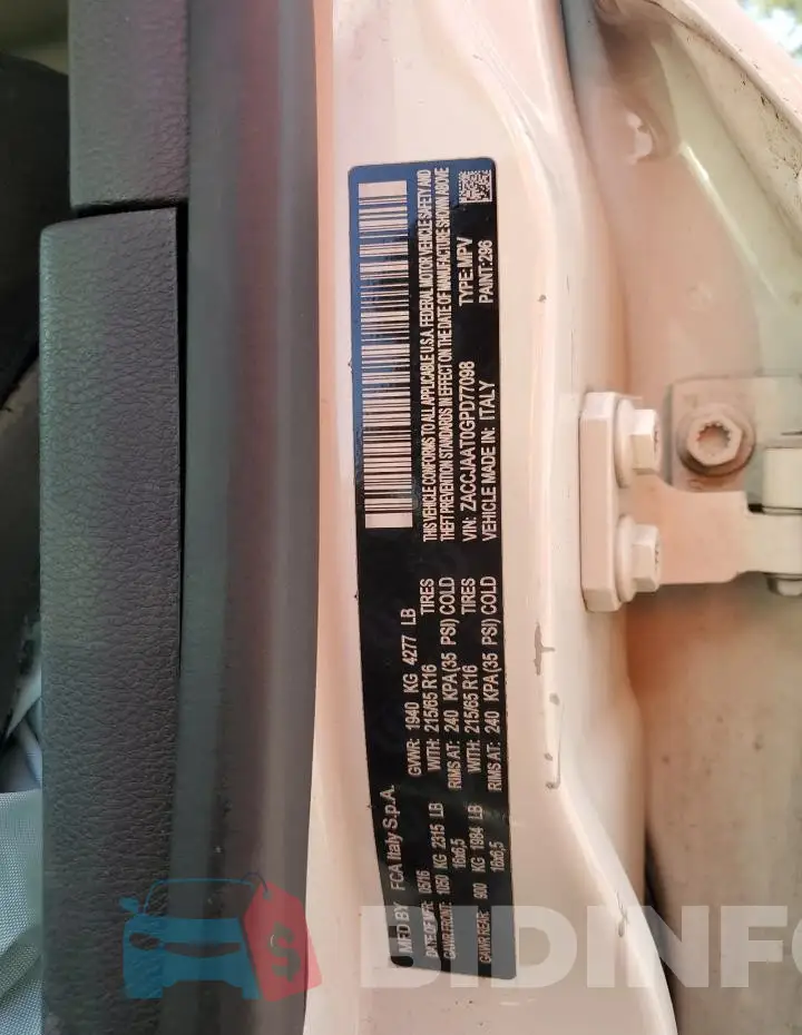 ZACCJAAT0GPD77098 Photo# 13