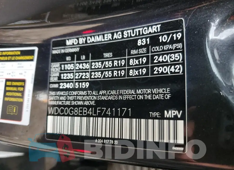 WDC0G8EB4LF741171 Photo# 13