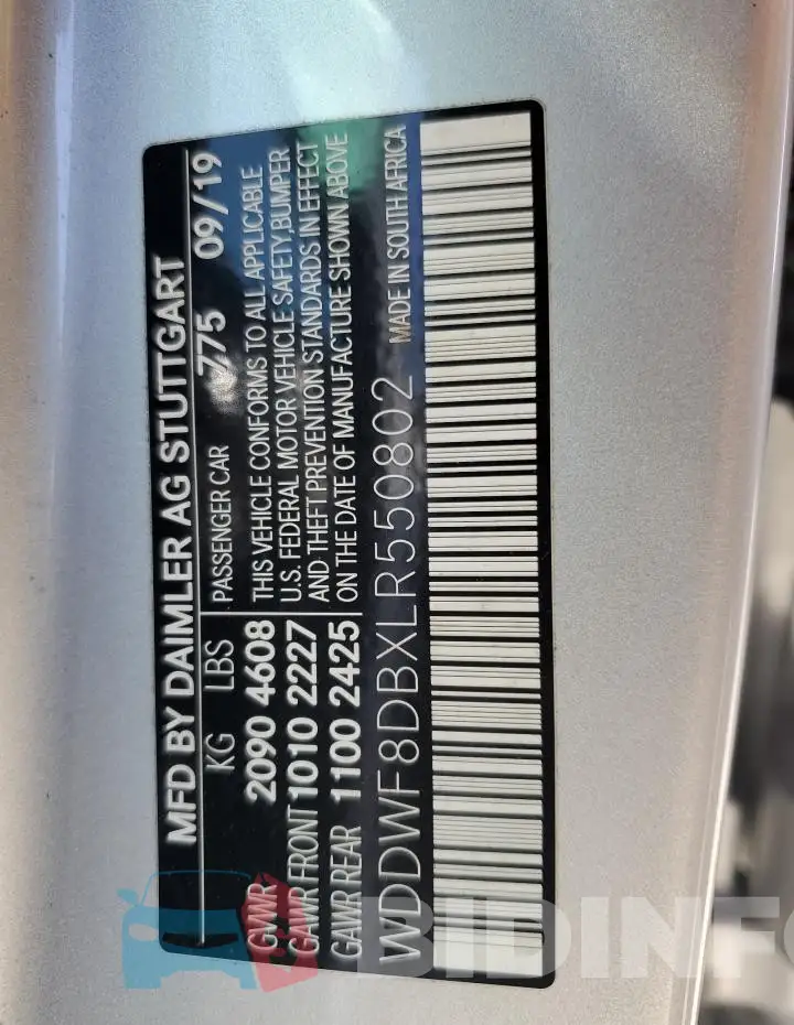 WDDWF8DBXLR550802 Photo# 12
