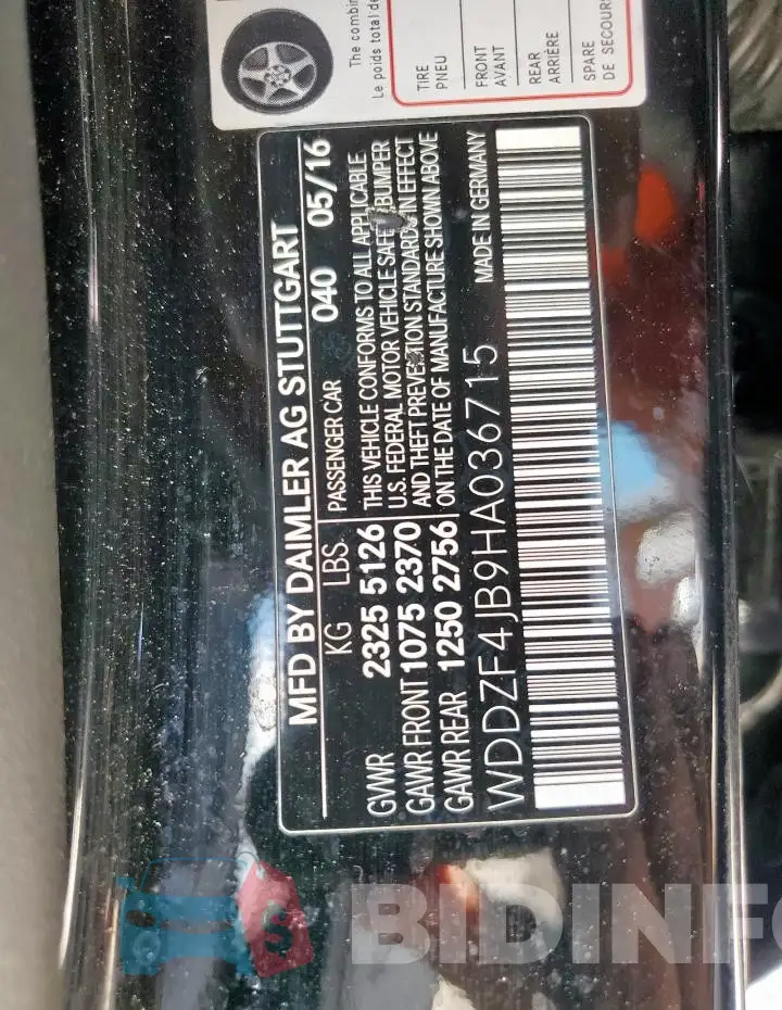 WDDZF4JB9HA036715 Photo# 12