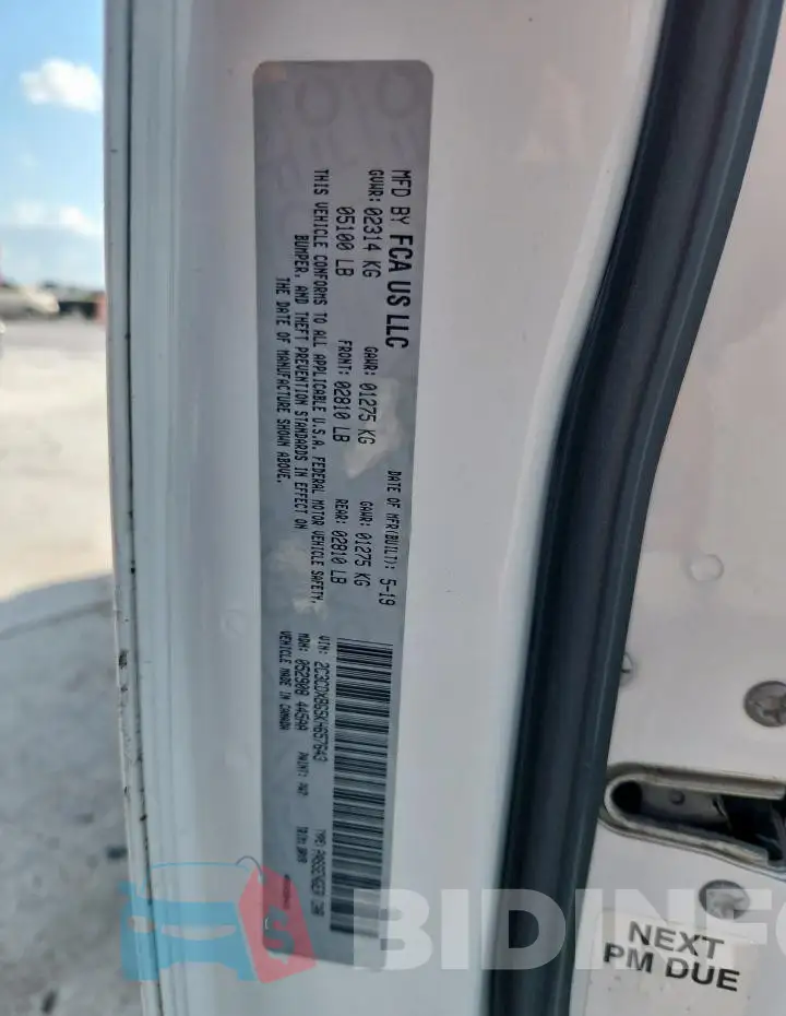 2C3CDXBG5KH657643 Photo# 13
