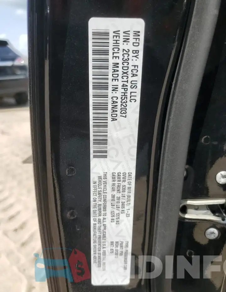 2C3CDXCT4PH532037 Photo# 12