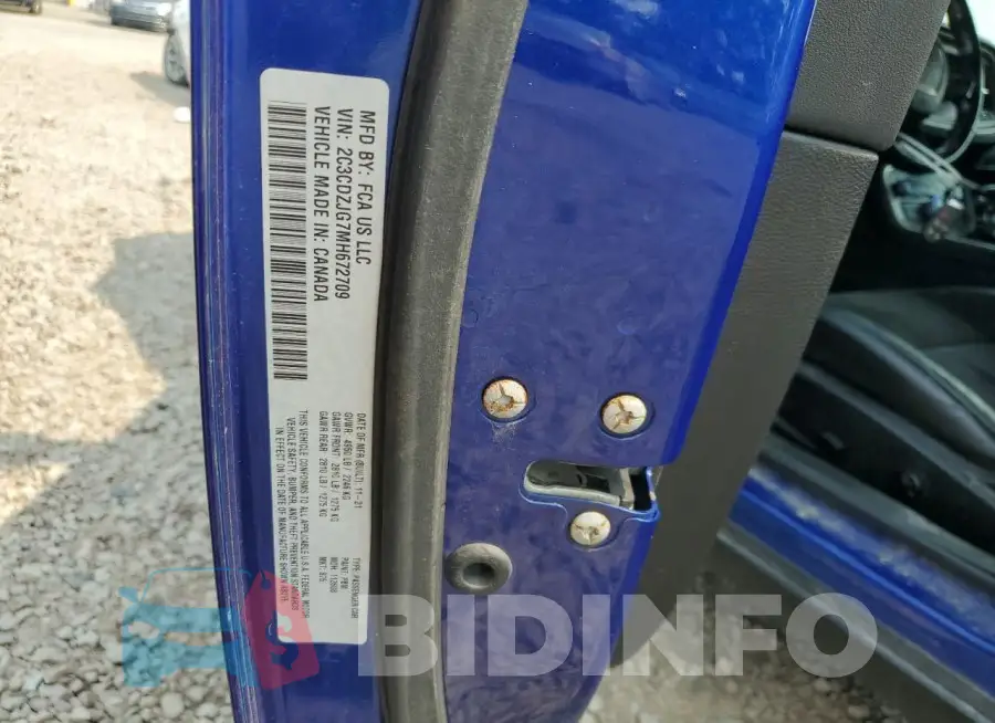 2C3CDZJG7MH672709 Photo# 12