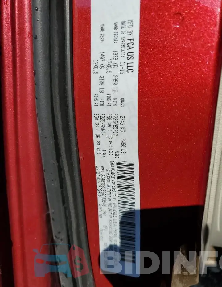 2C4RDGBG6GR203540 Photo# 13