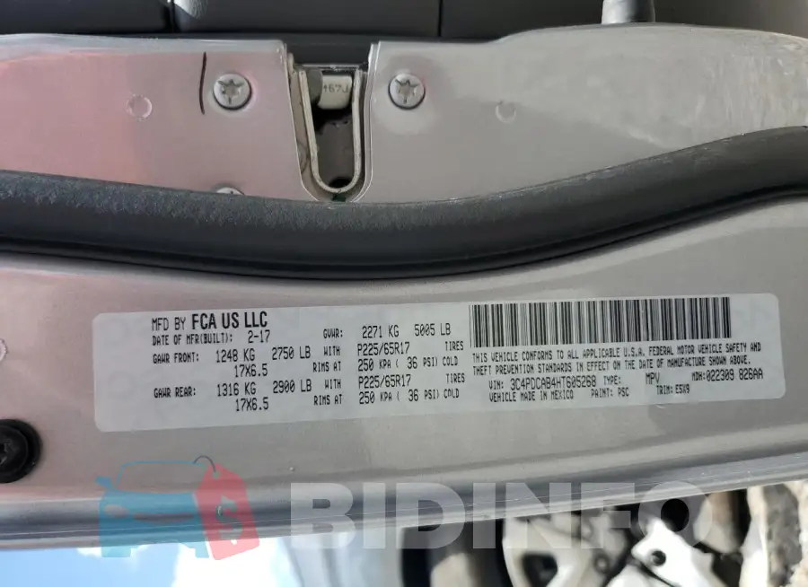 3C4PDCAB4HT605268 Photo# 13