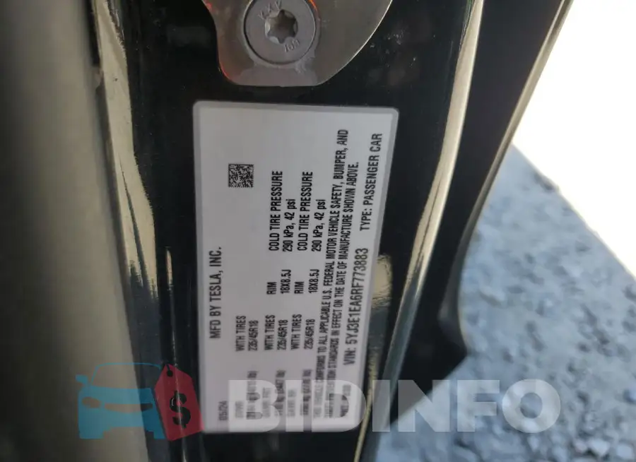 5YJ3E1EA6RF773883 Photo# 13