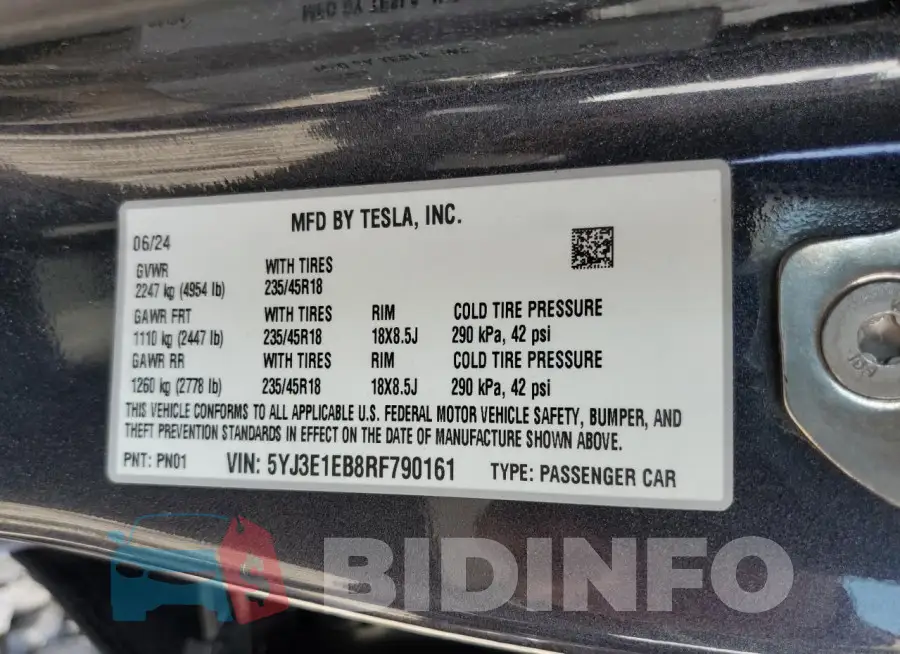 5YJ3E1EB8RF790161 Photo# 12