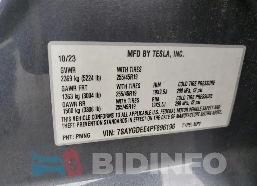 7SAYGDEE4PF896196 Photo# 13