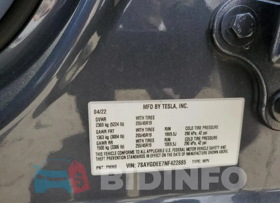 7SAYGDEE7NF422885 Photo# 12