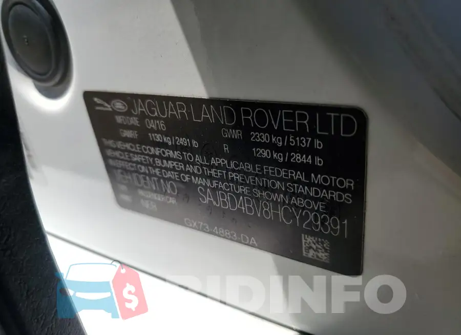 SAJBD4BV8HCY29391 Photo# 12