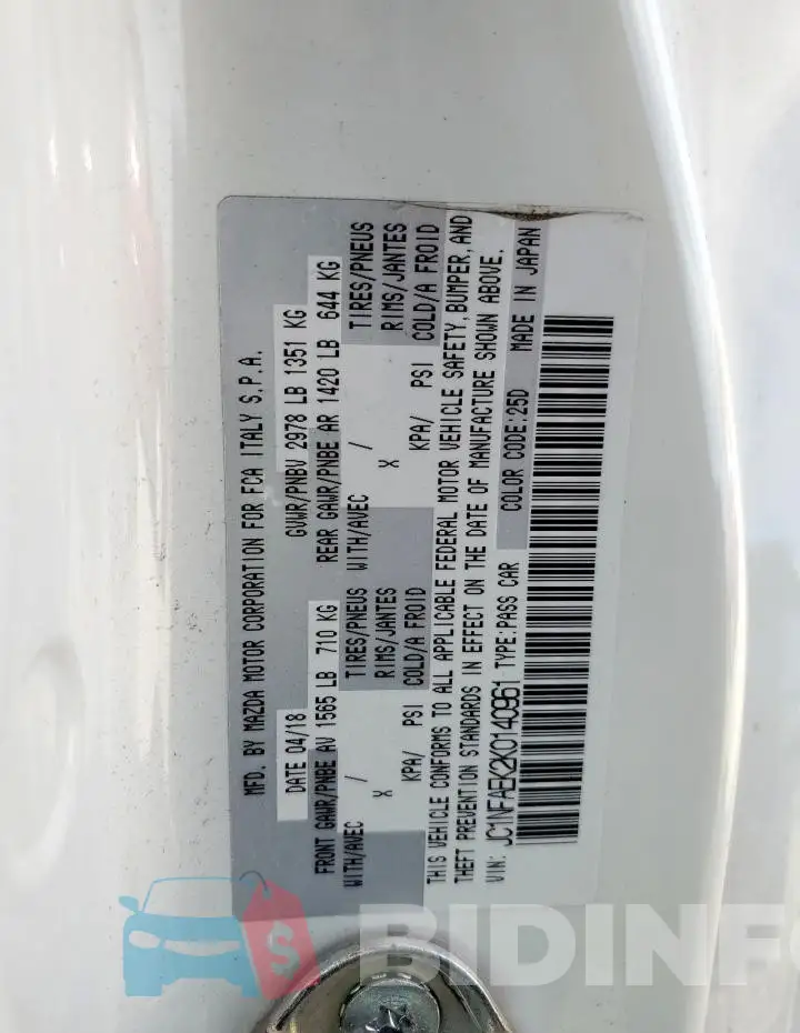 JC1NFAEK2K0140961 Photo# 13