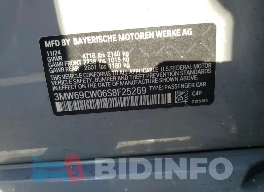 3MW69CW06S8F25269 Photo# 12