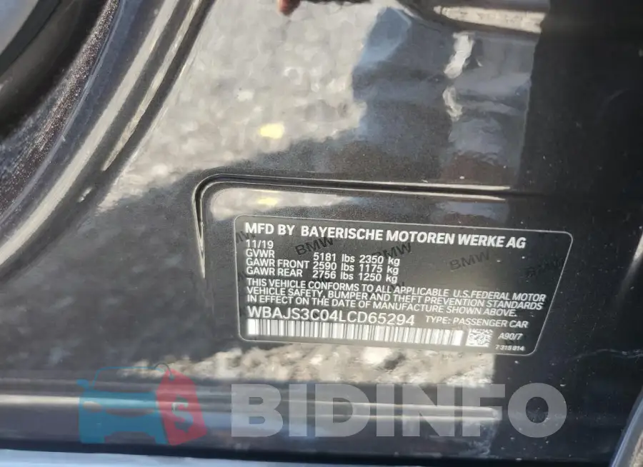 WBAJS3C04LCD65294 Photo# 13
