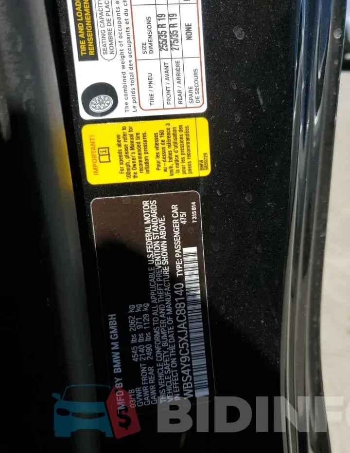 WBS4Y9C5XJAC88140 Photo# 12