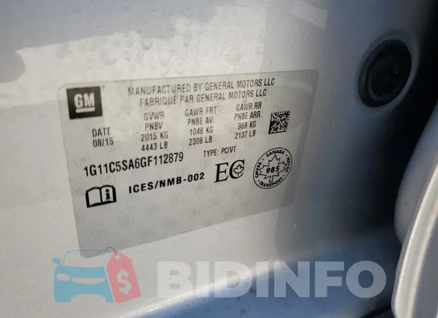 1G11C5SA6GF112879 Photo# 13