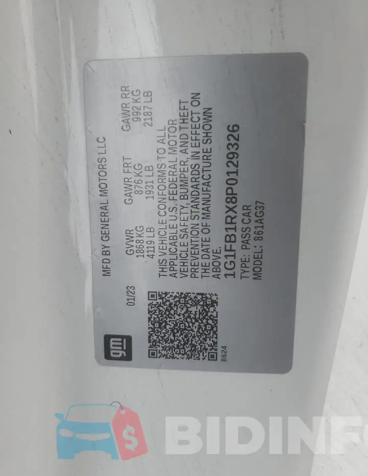 1G1FB1RX8P0129326 Photo# 13