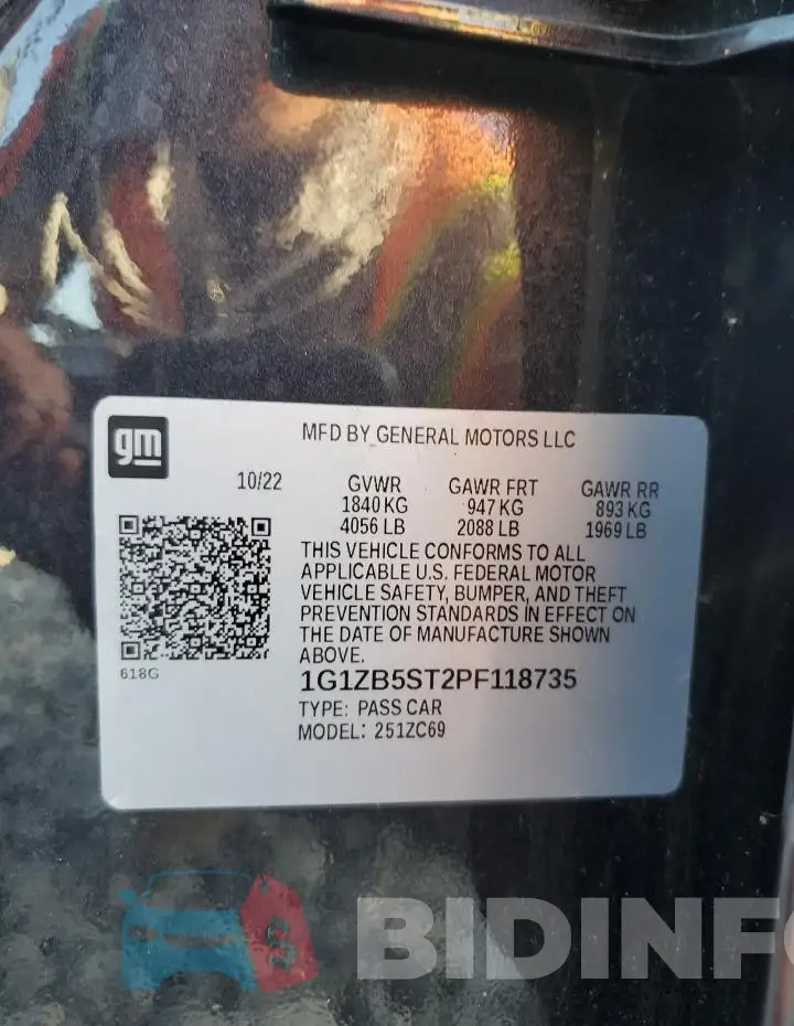 1G1ZB5ST2PF118735 Photo# 12
