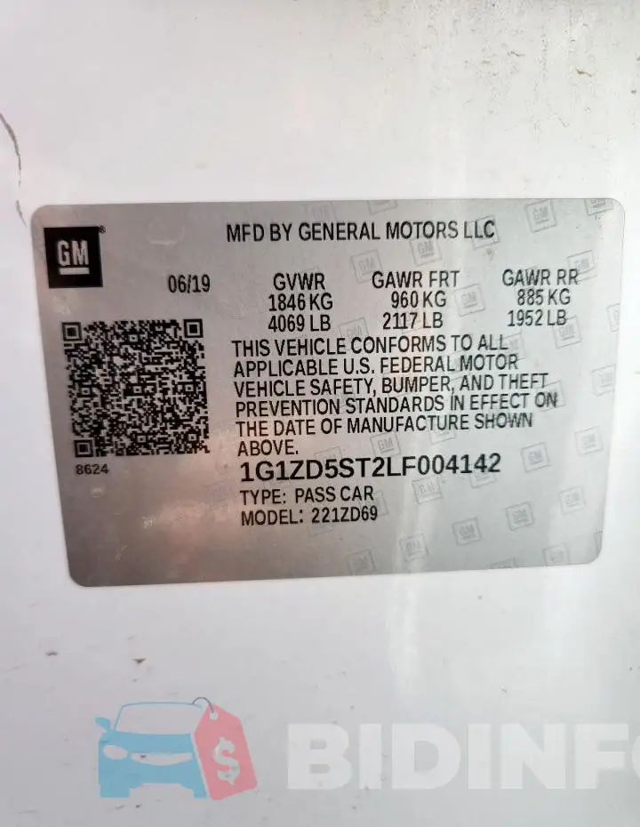 1G1ZD5ST2LF004142 Photo# 12