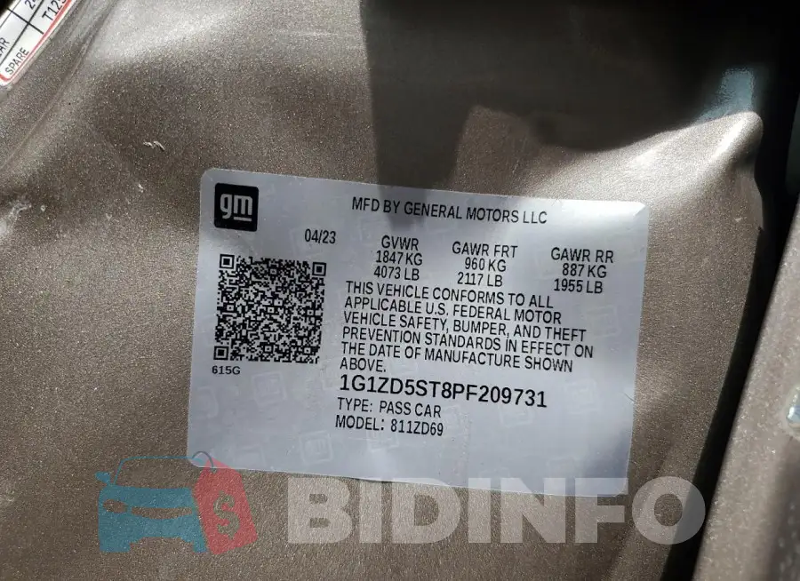1G1ZD5ST8PF209731 Photo# 12