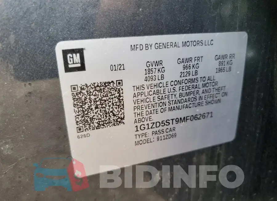1G1ZD5ST9MF062671 Photo# 12