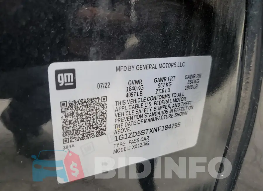 1G1ZD5STXNF184795 Photo# 12